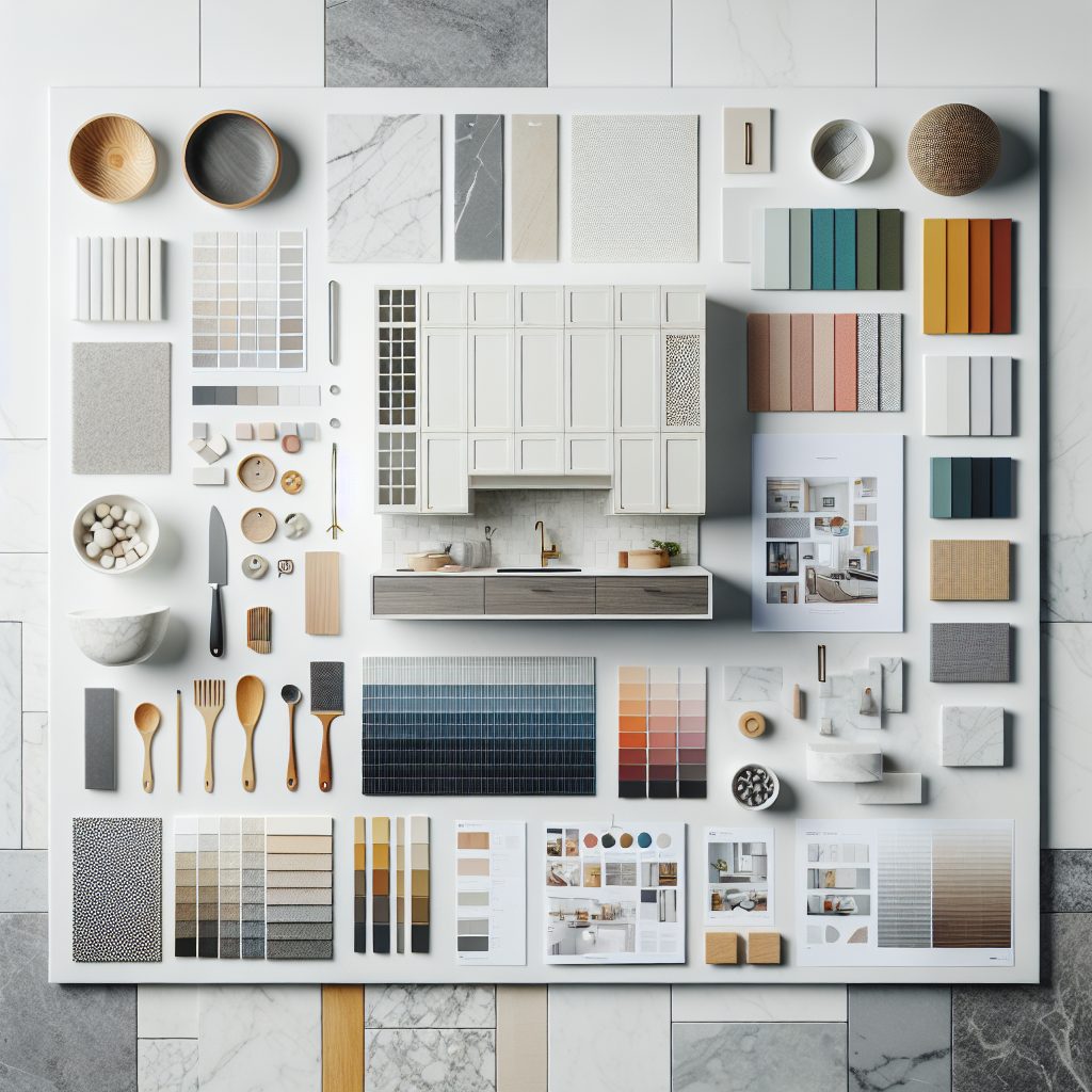 Kitchen design trends material samples